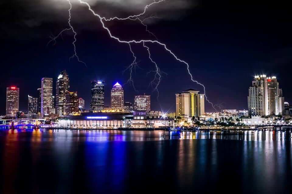 Lightning over Tampa